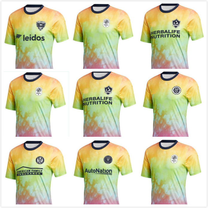 

Mls Pre Match 2021 DC inter Miami Unites soccer jerseys Nashville LOS ANGELES LA GALAXY Atlanta ORLANDO Seattle Sounders lafc men football shirts, Black;yellow