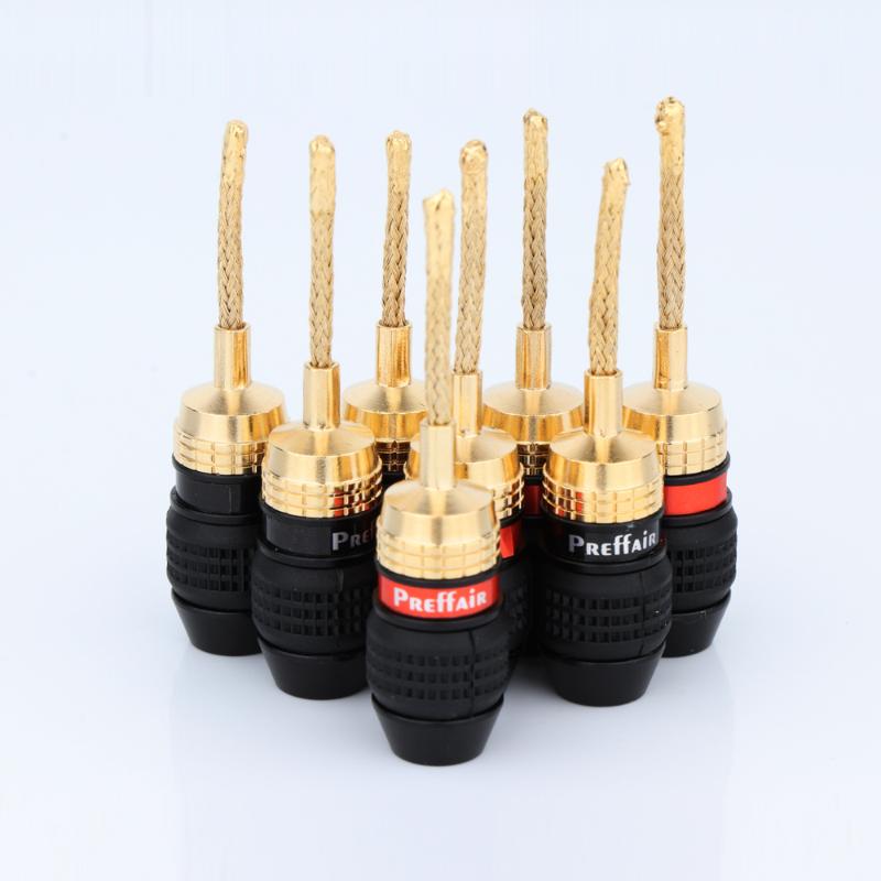 

Smart Power Plugs 8Pcs Preffair High Quality BA1465 Speaker 2mm Pin Copper Wire Braided Banana Connector HIFI Cable Plug