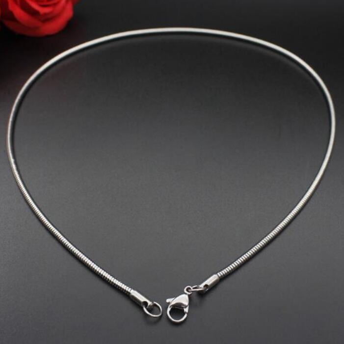 

Low Price 1MM Stainless Steel Snake Chain Necklace 18-24inches Fashion Jewelry for Men and Women Can Customize More Size wjl1835, Silver