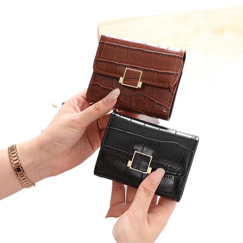 

Card Holders Retro Crocodile Holder Pattern Wallet Multifunctional Case Fashion PU Clutch Coin Purse, Black