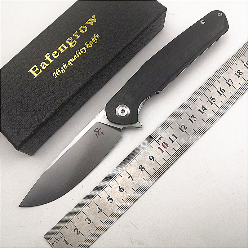 

Sitivien ST102 D2 Bade G10 Hande Fipper Ba Bearing Utiity Camping Hunting Fishing Outdoor EDC Pocket Foding Knife