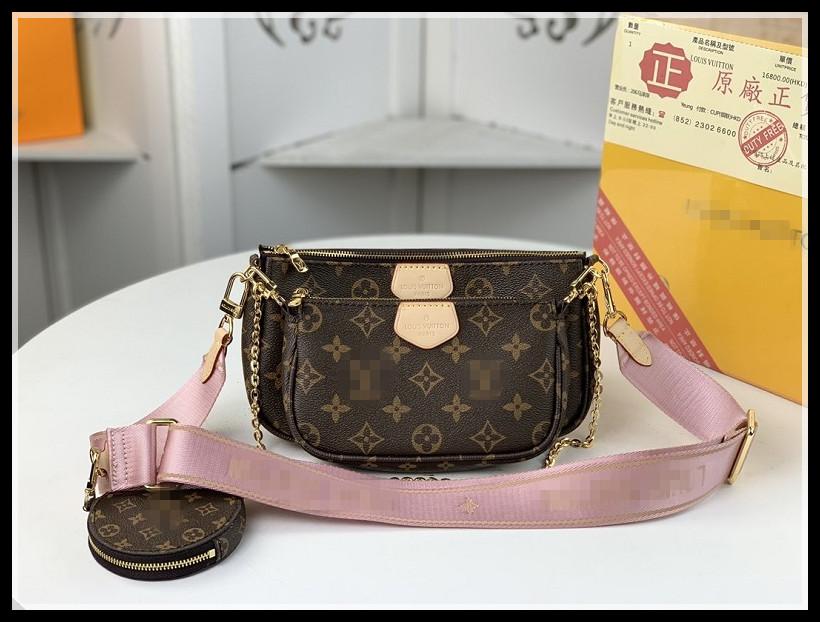 

LVLOUISVITTON VUTTON 3 piece set bags women crossbody bag Genuine Leather luxury handbags purses designers lady tote Coin P