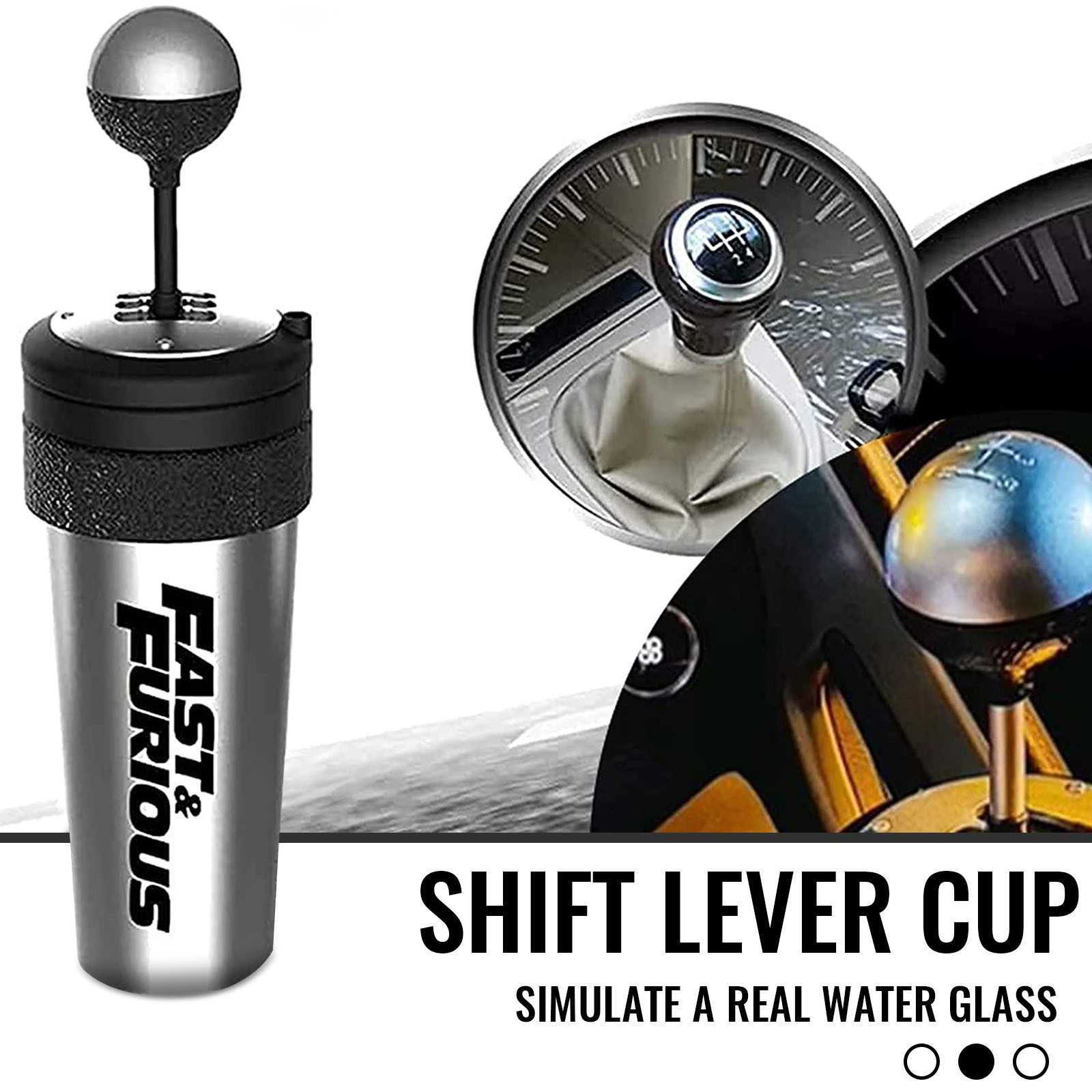 

650ml Fast And Furious 9 Gearshift Cup With Straw And Lid With Interesting Gear Lever Outdoor Portable Cup Lightweight Durable Y0915