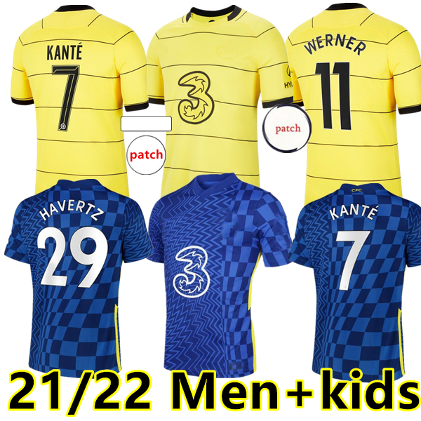 

CFC soccer jersey PULISIC ZIYECH HAVERTZ KANTE WERNER ABRAHAM CHILWELL MOUNT JORGINHO 2021 2022 GIROUD Player version football shirt 21 22 h, Black;yellow