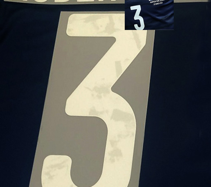 

dated printed 21 march 2021, custom name/number, message in order