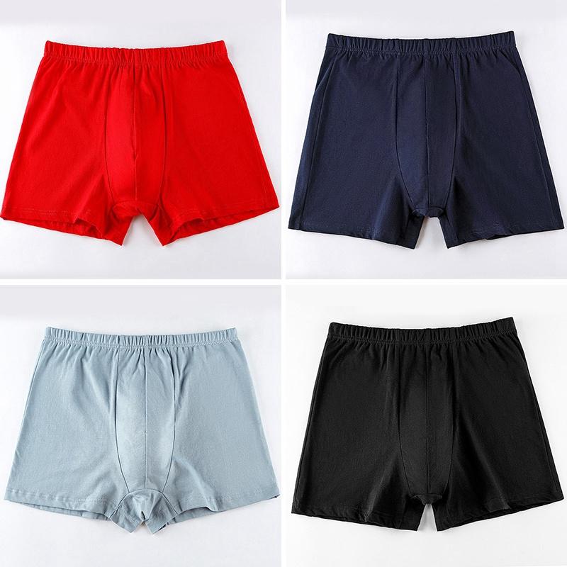 

Underpants Plus Size Men Boxershorts Cotton Boxers Breathable Boys Panties Solid Color For Knickers Hombre Cueca -6XL, S1
