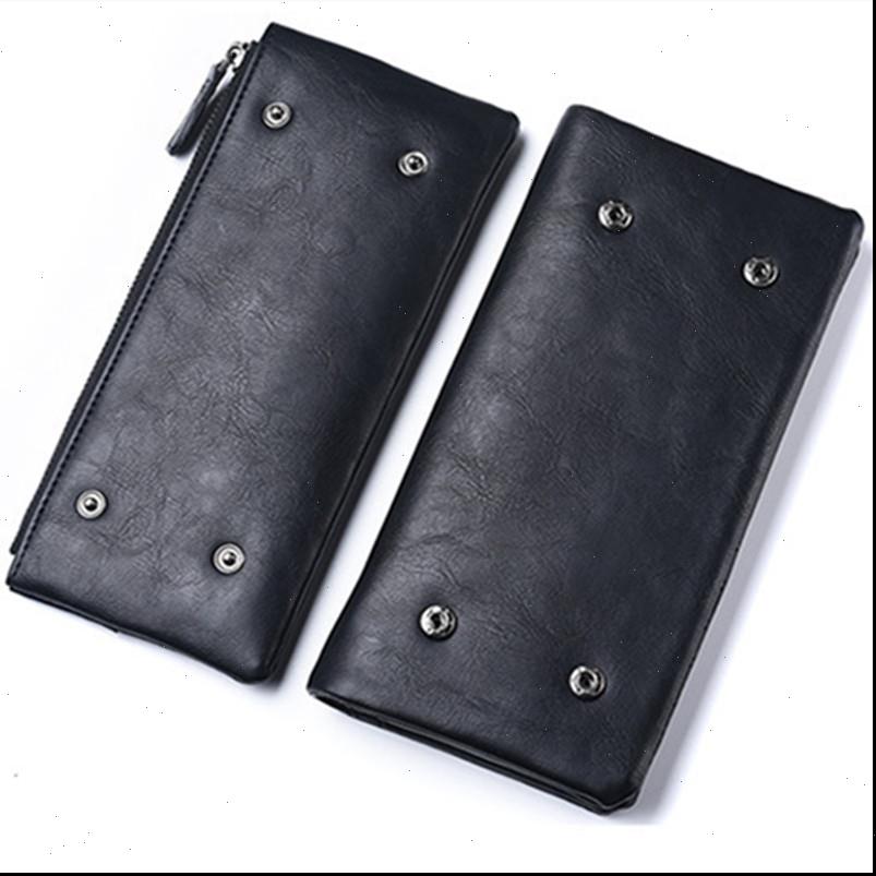 

wallets are exclusively for long mens zipper soft mobile multifunctional pu waterproof wall, Red;black