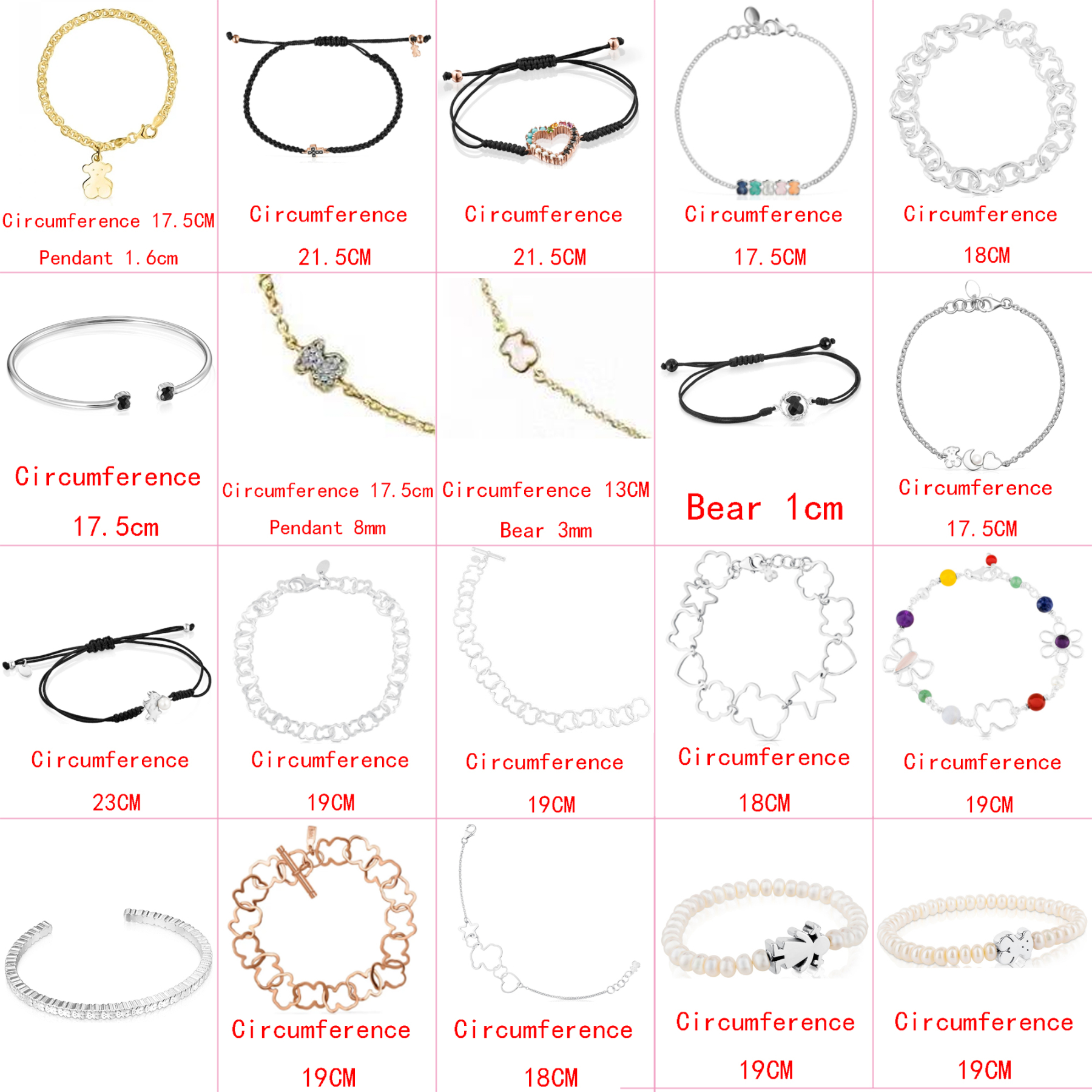 

2021 new style 925 silver classic cute bear youth beautiful bracelet fashion ladies jewelry factory wholesale