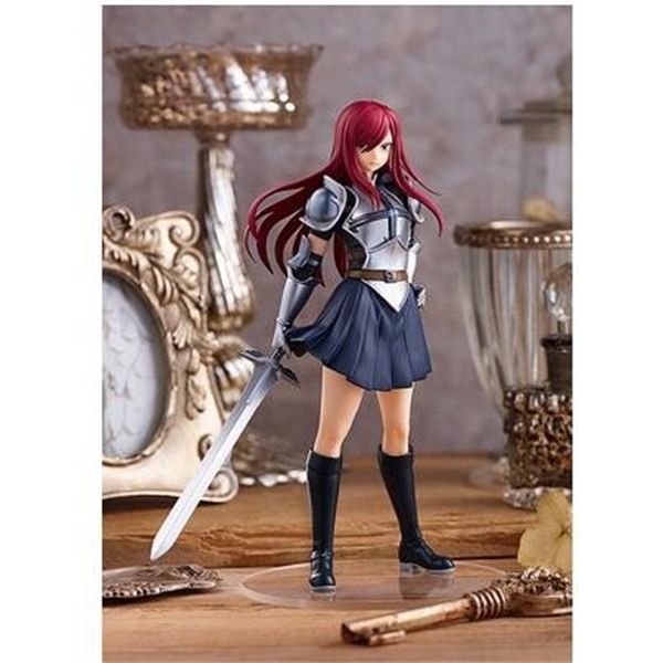 

Original Gsc Pop Up Parade Fairy Tail Erza Scarlet Pvc Figure Statue Model Figurals Brinquedos Toy X0503, With box