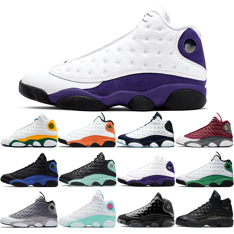 

man basketball shoes 13s fashion Atmosphere Grey Aurora Green Cap and Gown Gold Glitter Hyper Royal Island Lakers Lucky Obsidian Playground Flint Starfish good