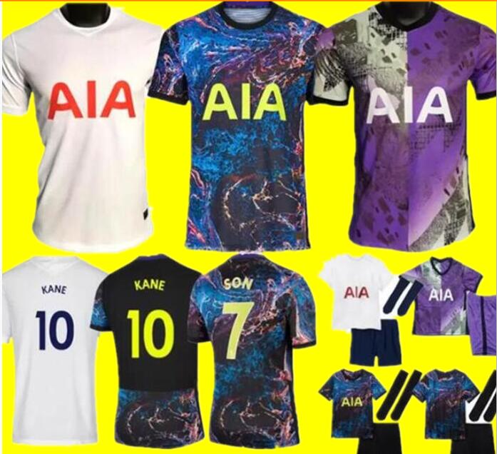 

21 22 SON KANE soccer jerseys FANS player DELE BALE NDOMBELE HOJBJERG LO CELSO SPURS 2021 2022 home away 3rd camiseta de futebol toTtEnhAm, Men third