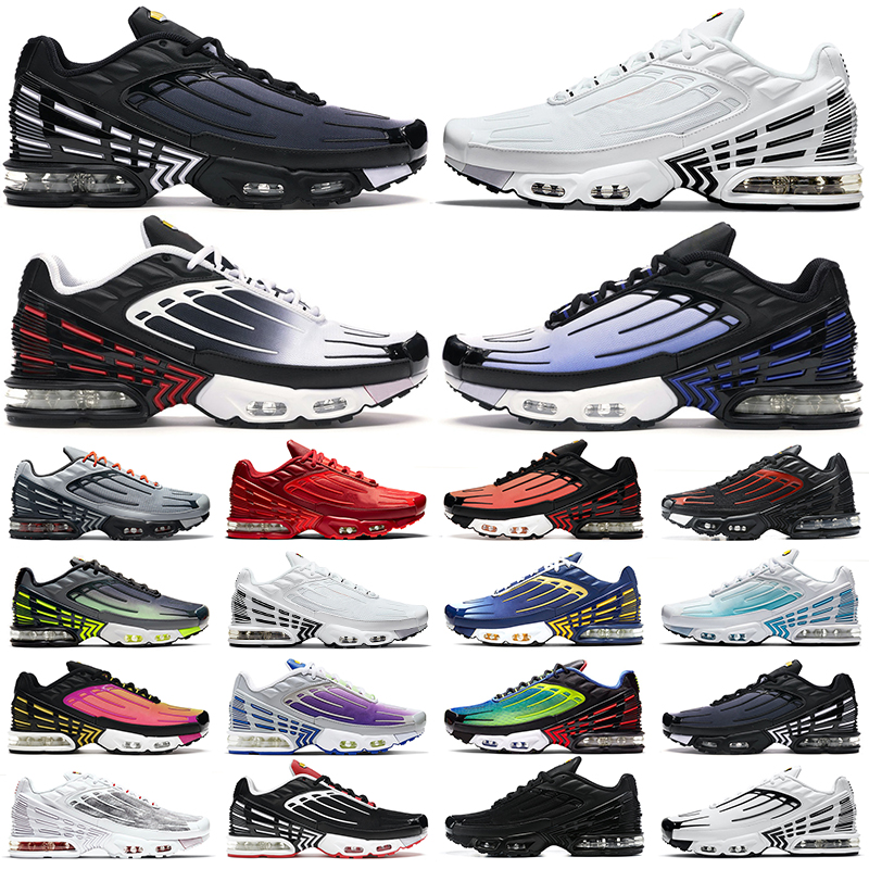 

tn 3 mens running shoes Triple White Black Radiant Red Cool Grey Crater Crimson Ghost Green Hyper Blue Michigan Multi Color men trainers outdoor sneakers, 18