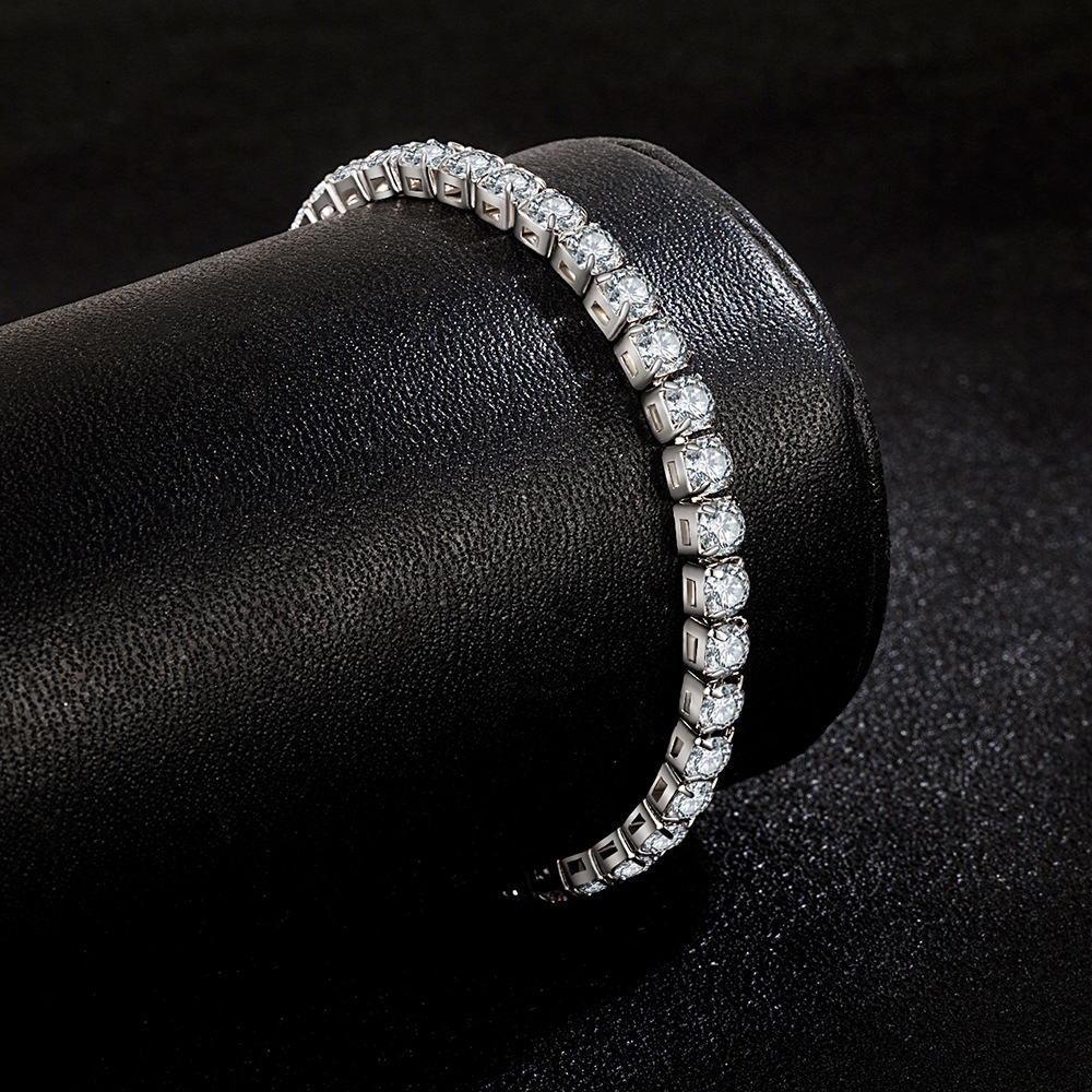 

luxury diamond tennis Bracelet Zircon Tennis Link Chain Bracelets bangles Valentines Day gift girlfriend Chirstmas jewelry Women Men Hip Hop Rapper bangle
