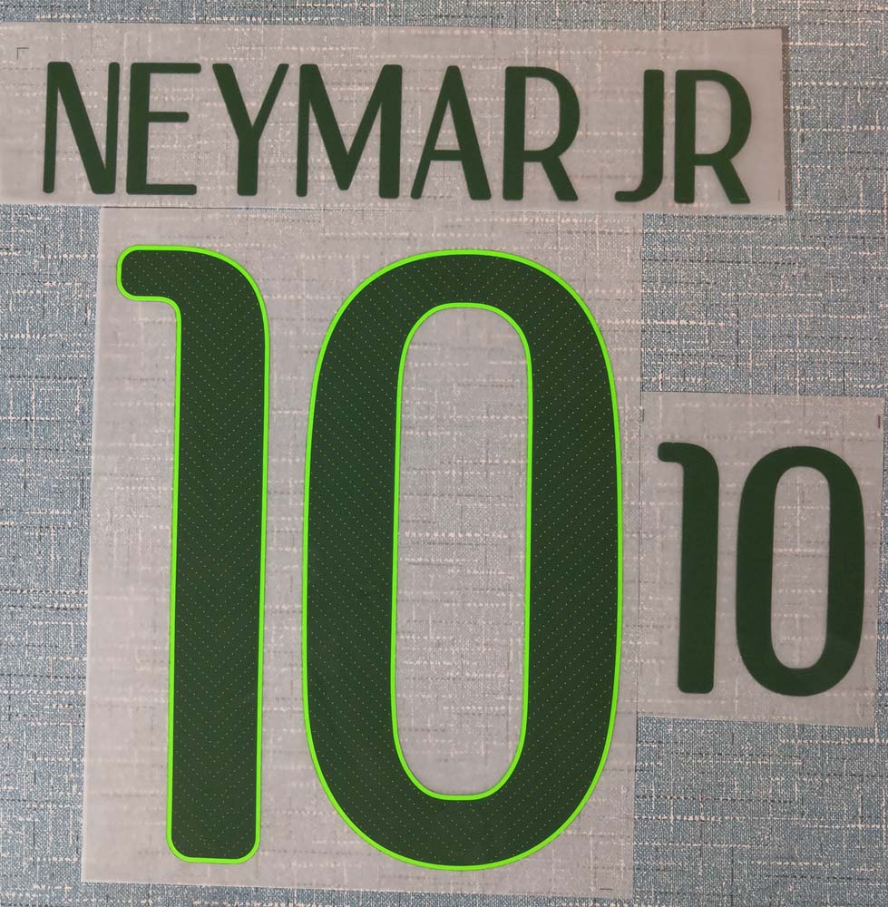 

2014 Brazil home NEYMAR JR 10 nameset patch badge