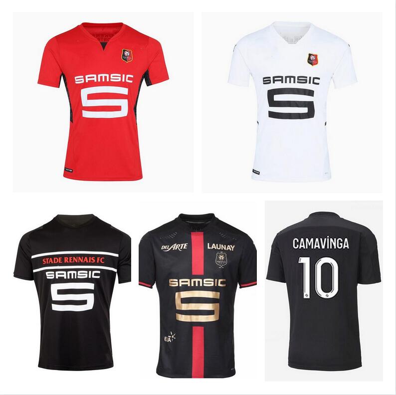 

Stade Rennais 21 22 soccer jerseys Rennes shirts SANTAMARIA BADE 2021 2022 CAMAVINGA BOURIGEAUD NIANG DOKU HUNOU Men Maillots de football Fa