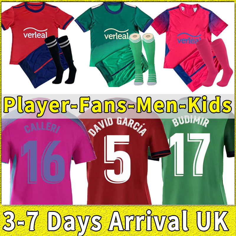 

21 22 CA Osasuna soccer jersey RUBÉN GARCÍA R.TORRES CHIMY ÁVILA football shirts BUDIMIR MANU SÁNCHEZ DAVID GARCIA home away CALLERI TORRÓ M, Black;yellow