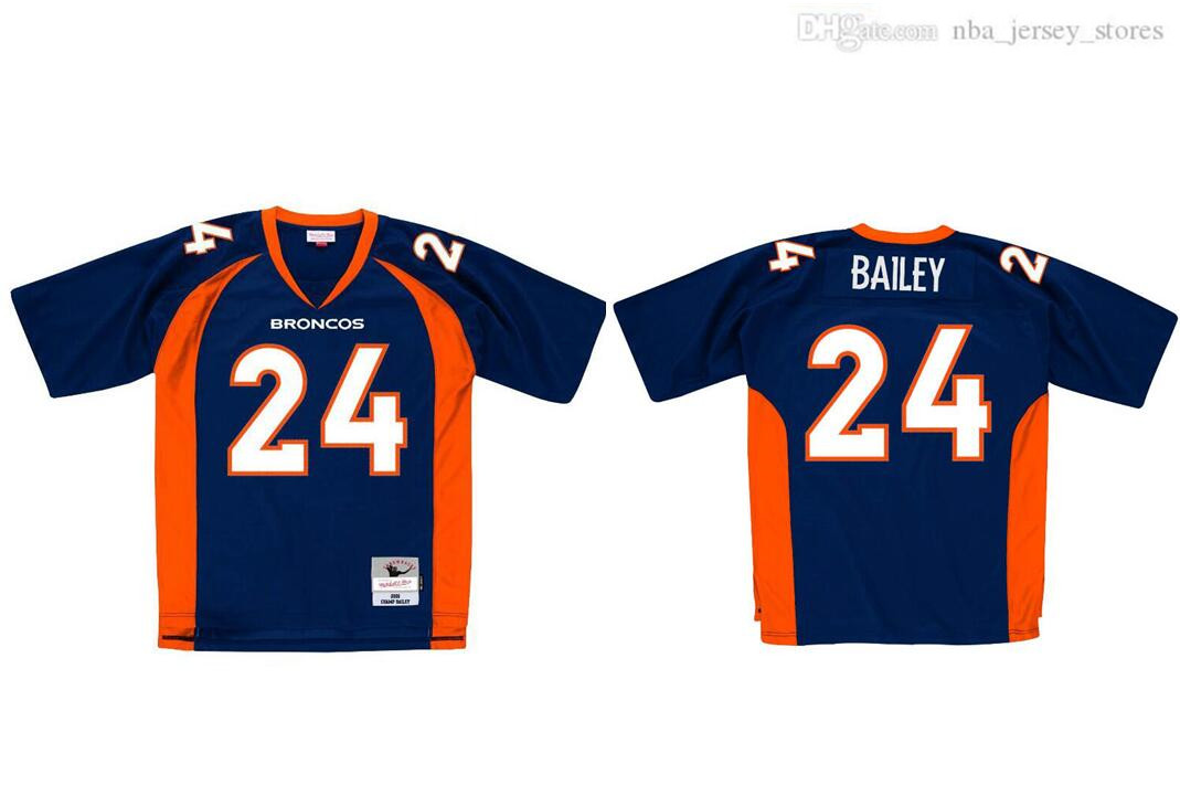 

Stitched football Jersey 24 Champ Bailey 2006 Mitchell & Ness retro Rugby jerseys