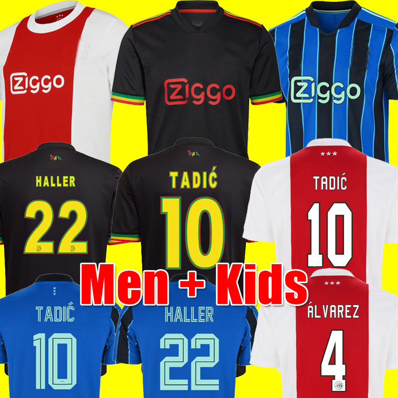 

MEN + KIDS tops TADIC HALLER ajax Bob Marley soccer jersey 21 22 KLAASSEN ÁLVAREZ amsterdam camiseta fútbol NERES 2021 2022 TAGLIAFICO ANTONY CRUYFF maillot de foot, Men away +ucl