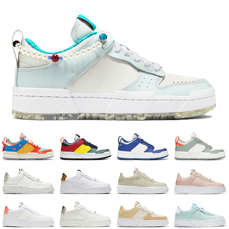 

Dunk Low Disrupt men women Running Shoes Forbidden City Pixel 1 Desert Sand sneakers Ghost Aqua Olive Aura mens trainer, Black white