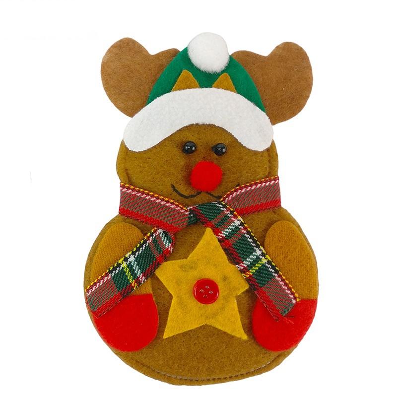 

Christmas Decorations 8pcs Snowman Kitchen Tableware Holder Bag Party Gift Xmas Ornament For Home Table