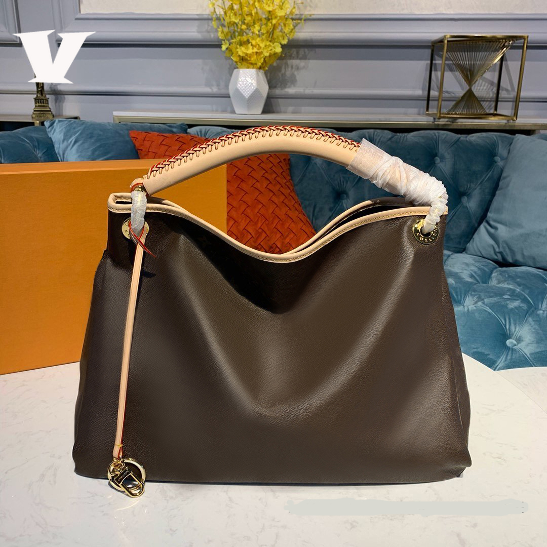 

2021 Classic Artsy shoulder Messenger bag mono canvas Genuine oxidizing leather trend lady handbag sale