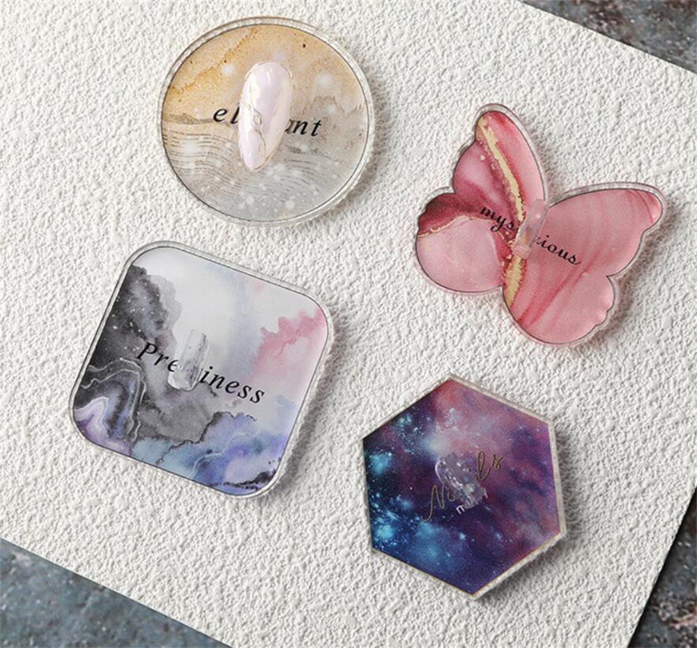 

Nail Form Stand Acrylic Display Tips Practice Holder DIY for False Manicure Tool