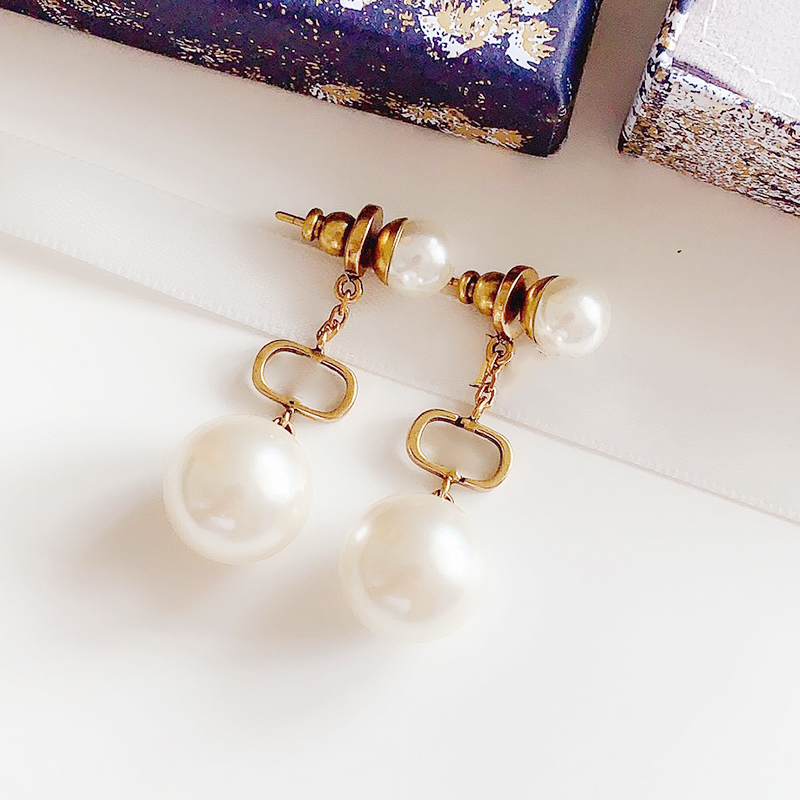 

Luxury Designer Stud Earring for Women Simple letter Pearl Pendant Earrings 925 silver needle With stamp LD39 @yamalang2