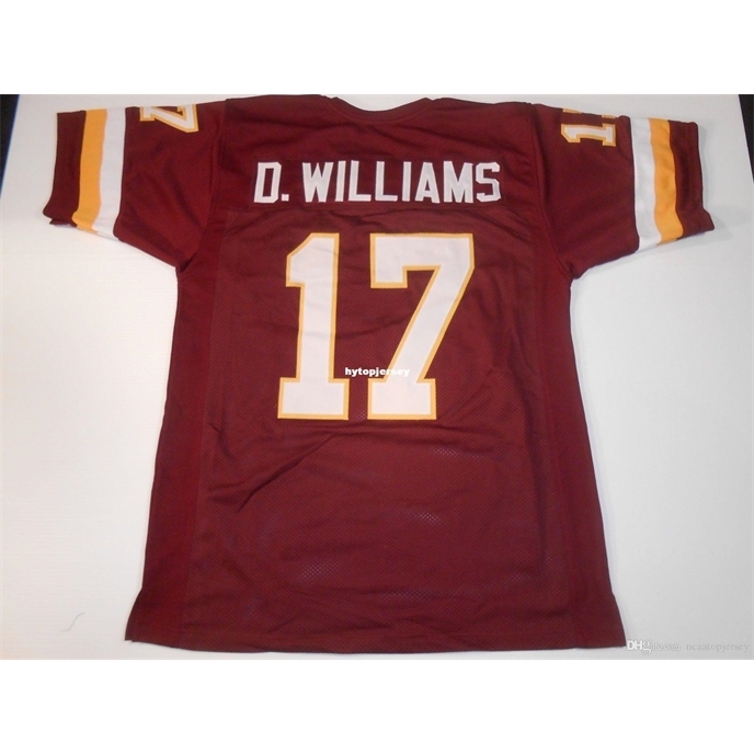 

Retro custom Sewn Cheap Stitched #17 Doug Williams Burgundy MITCHELL & NESS Jersey High-end Men's Football Jerseys College NCAA, Black