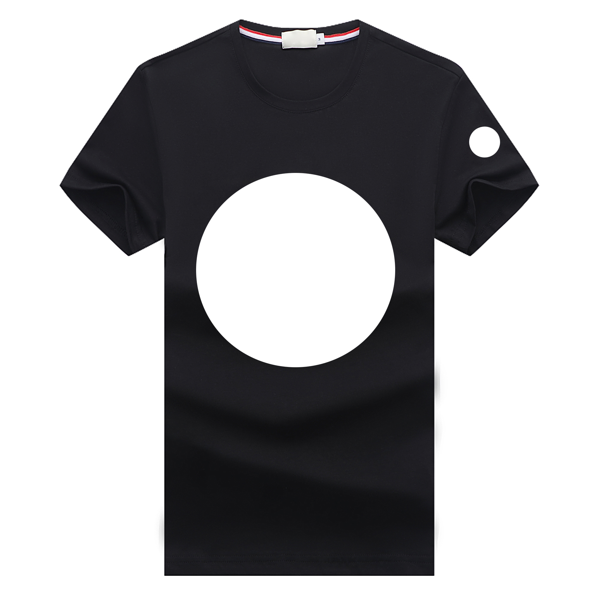 

2022 Mens T Shirts Embroidered Letter Badge Polos Womens Tees 2color, White