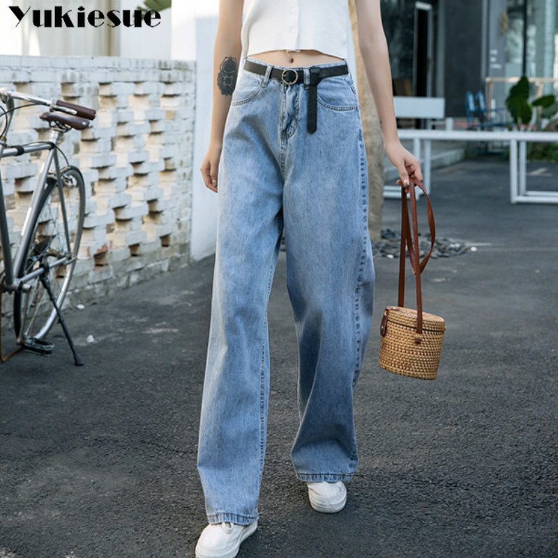 

High Waist Plus Size XL Boyfriend Jeans for Women mom jeans vintage Full Length Denim Jeans woman Pants jean mujer femme 210519, Blue