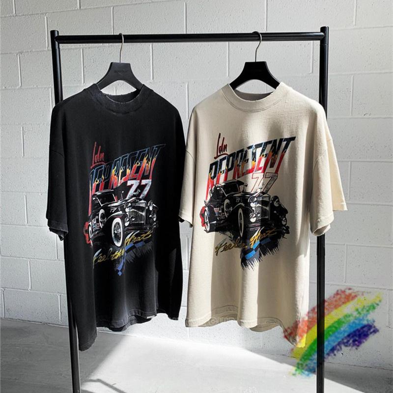

Men' T-Shirts Represent T-shirt Men Women 1:1 High Quality Feel The Heat Vintage Old Car Print Destroys T Shirt Tops Oversize