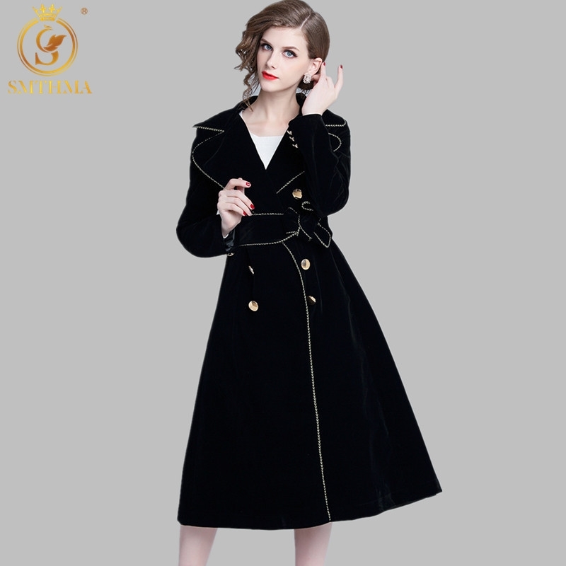 

Fashion Black Office Velvet Dress High-Quality Luxury Runway Winter Women Long Sleeve Party Vestidos 210520, Photo color