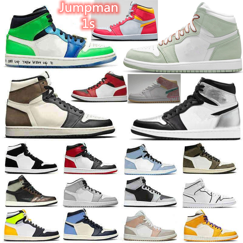 

Jumpman 1s Basketball Shoes 1 High OG Light Fusion Red Bone WMNS Seafoam Patina Dark Mocha Obsidian UNC Fearless Patent University Blue Chicago Gold Sneakers, #50