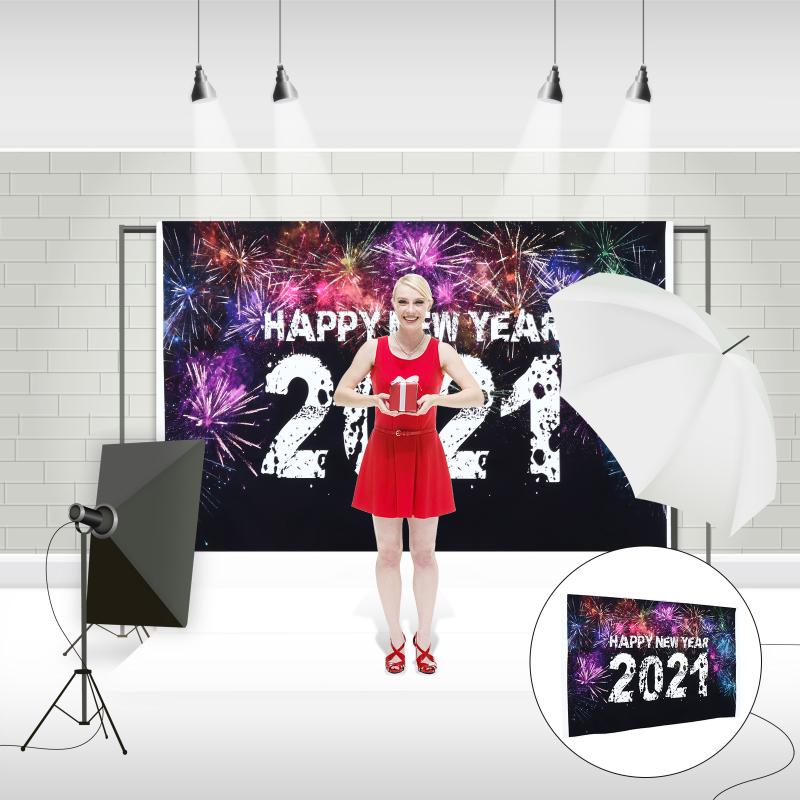 

Party Decoration 1Pc 2021 Creative Year Decor Beautiful Backdrop Practical Po Prop