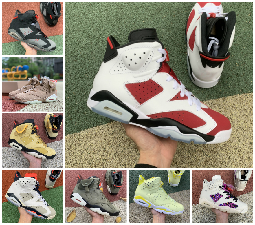 

Top Quality Electric Green 6 6s Travis Mens Basketball Shoes Washed Denim Carmine Dmp JORDÁN Black Infrared White British Khaki Tinker Gold Hoops Trainer Sneakers, Box