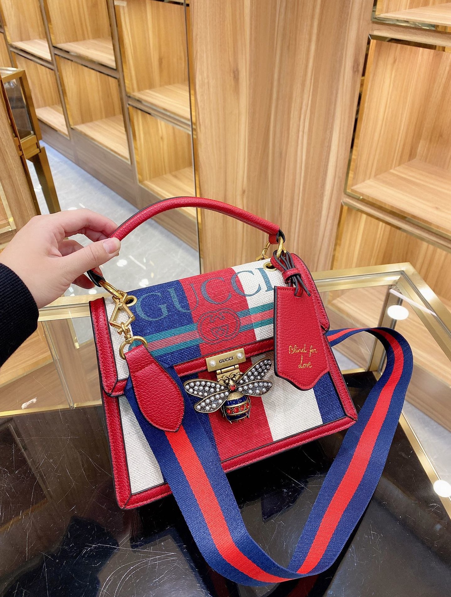 

luxury brand shoulder bag womens clutch handbags purses leather handbag wallet tote women backpack bags -l3153, Red;black