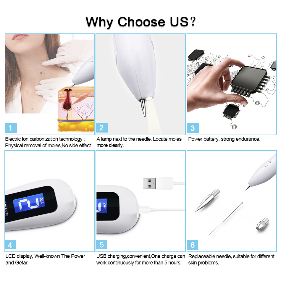 

9 level LCD Tattoo Removal Laser Plasma Pen Face Skin Dark Spot Remover Mole Machine Facial Freckle Tag Wart RemovalScouts