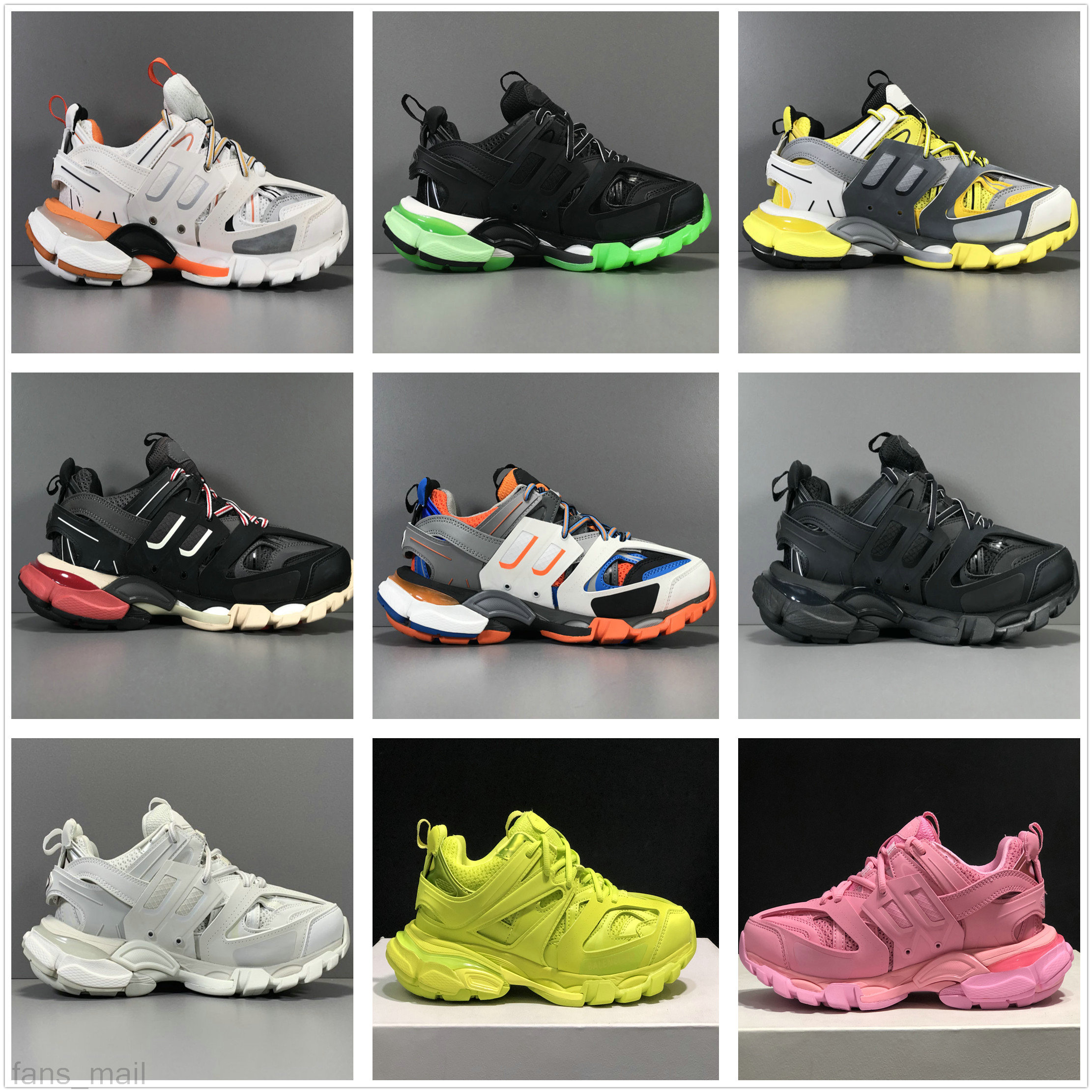 

Top Quality Track 3.0 Triple Shoes Paris Designer Shoes Tess S Gomma Trek luxury Sneaker White Orange Man Woman Clunky Outdoor Trainers, As picture #3