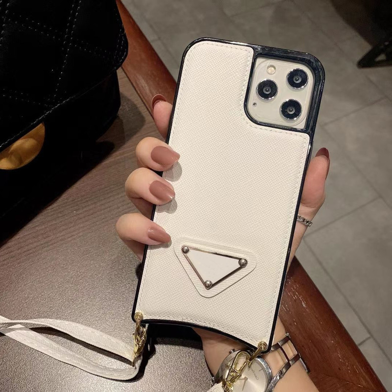 

Designer phone cases for iphone case 13 12 11 pro max XR X 7 8 Plus PU leather protection shell shockproof crossbody lanyard luxury TPU wholesale, Pink (without lanyard)