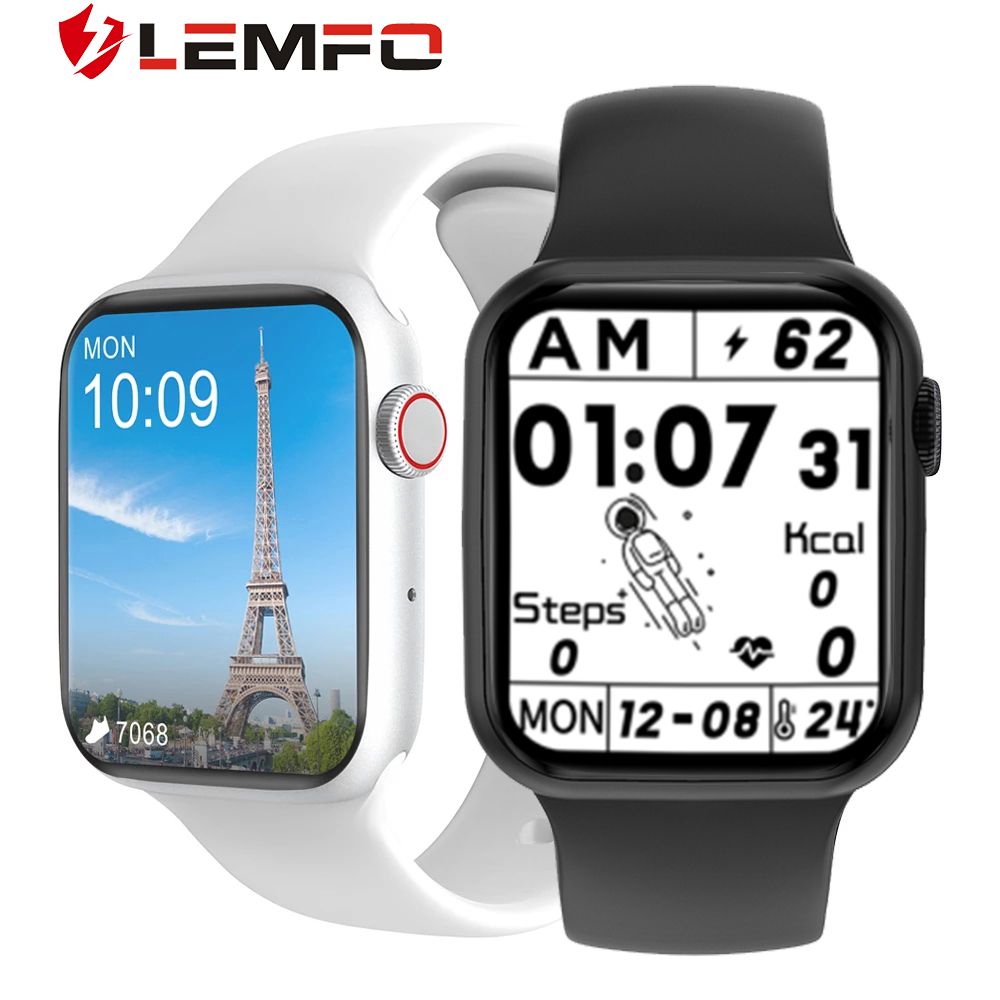 

LEMFO DT100 Plus Better Than W37 Smartwatch Women Smartwatch iwo 13 pro Bluetooth Call Heart Rate Monitor Smart Watch Meng, W37 black