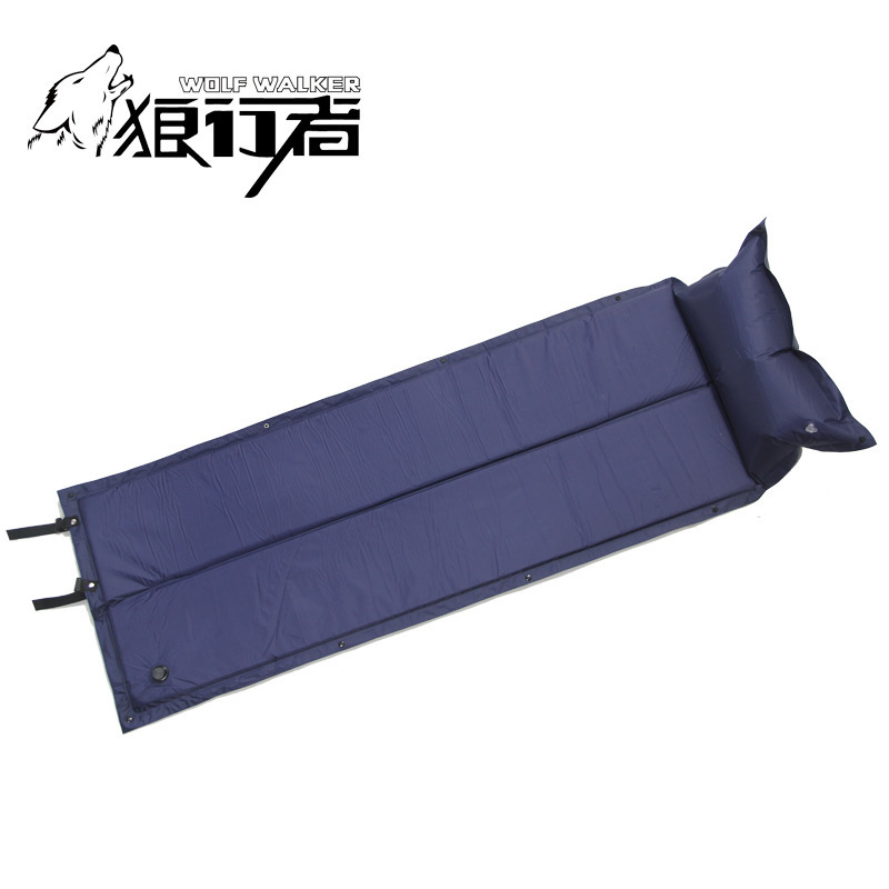

outdoor camping half fold 9-point automatic inflatable pad moisture-proof with pillow picnic