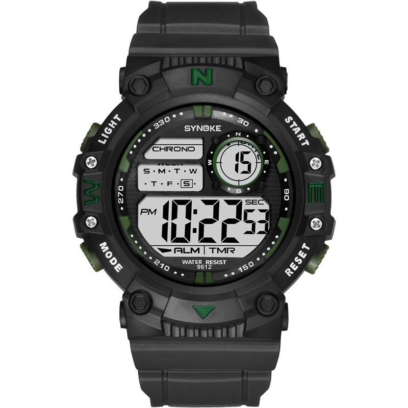 

Wristwatches SYNOKE Digital Dial Watch Men Waterproof Fashion Wristwatch Clock Watches Homens Relgios De Pulso Digitais, Red