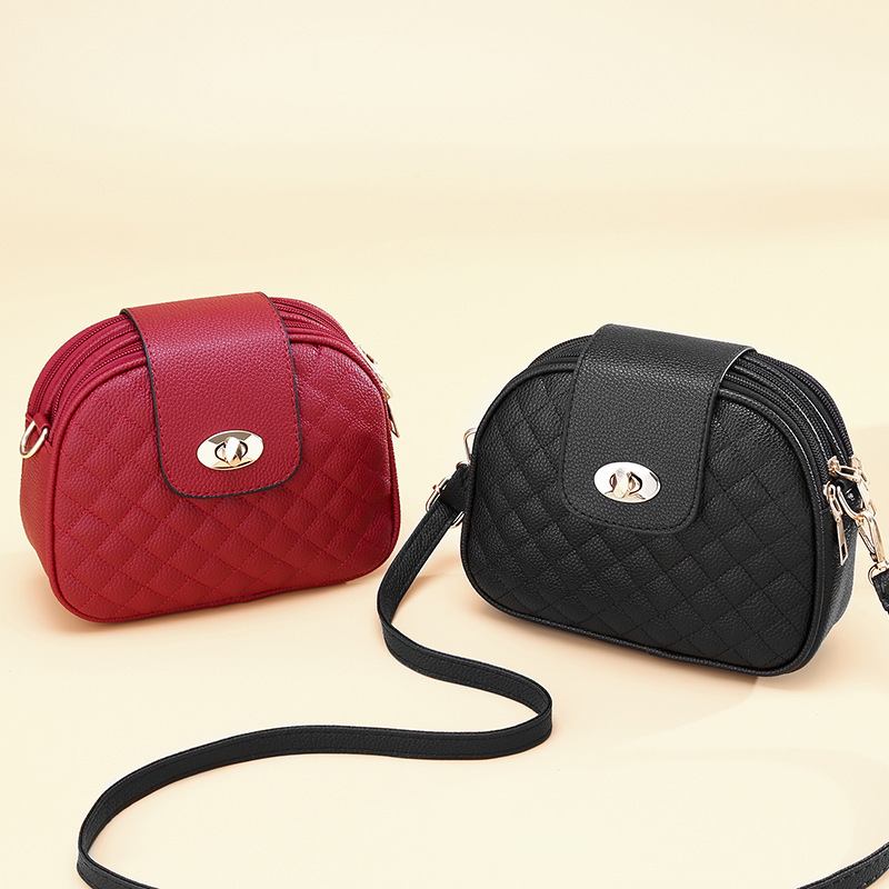 

2021 Luxurys Bagsspring Women Messenger New Fashion Korean Lock Versatile One Shoulder Portable Small Square