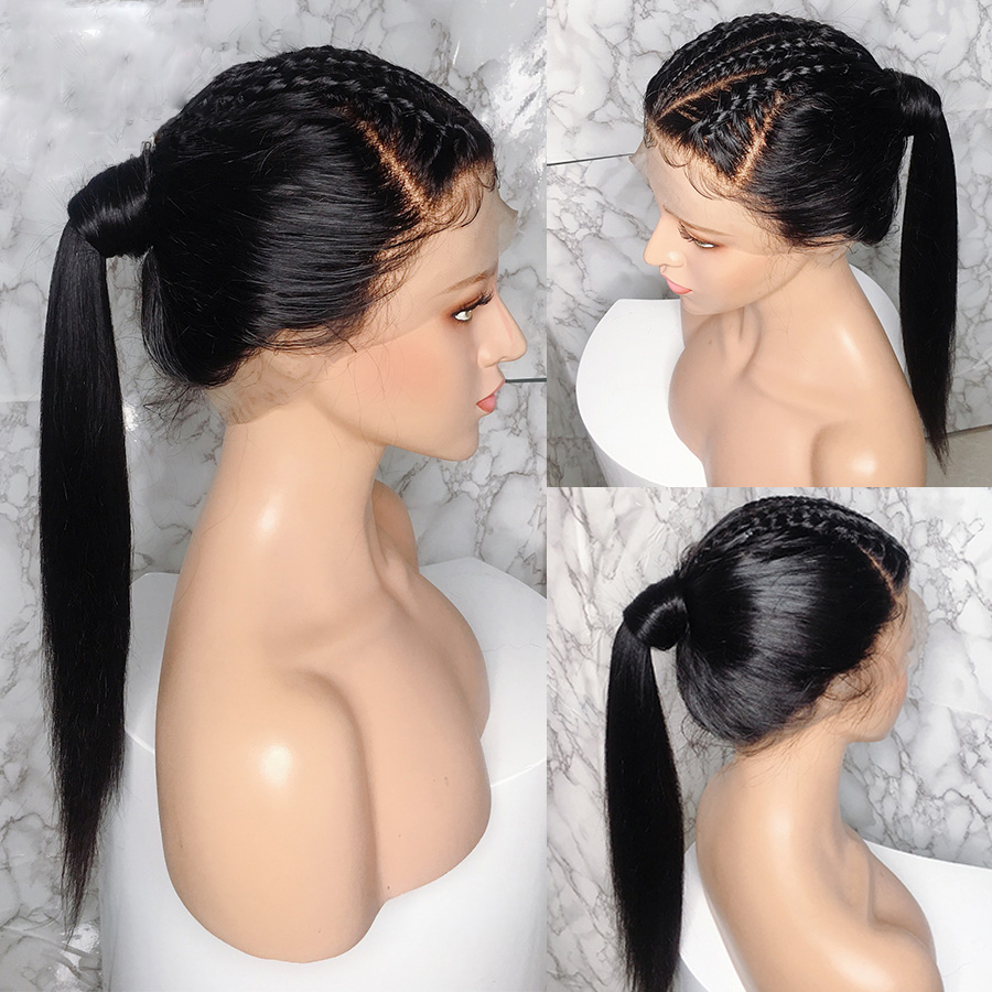 

26" Fashion Ladies Straight Lace Front Wig 150% Density 13x6 Lace Front Wig Brazilian Hair, Burgundy