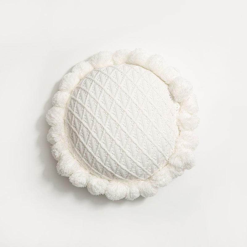 

Cushion/Decorative Pillow Nordic Style Sun Flower Throw Plush Chair Lounger Sofa Seat Cushion Warm BuPads Tatami Mattress Home Decor, White