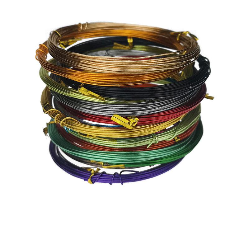 

3.0mm*10m color alumina wire Handmade DIY bicycle braided shape oxidized color aluminum wire