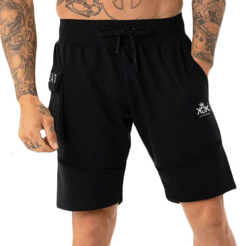 

Men's Pants Summer Shorts Loose Straight-leg Casual Plus Size Stitching Sweat-absorbent Five-point K-117 OJF7, Black