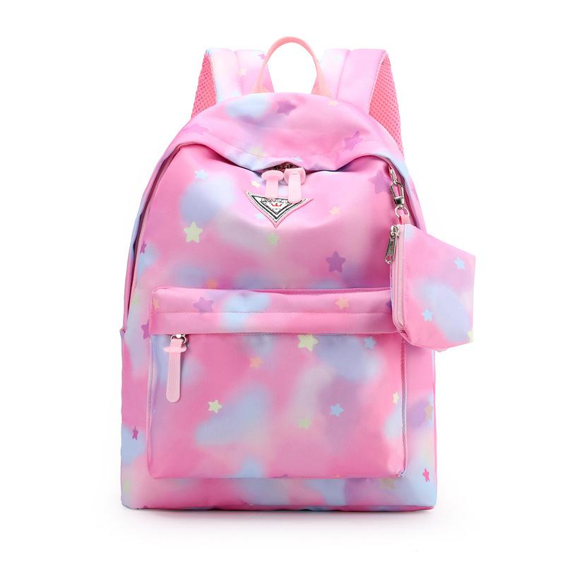 

School Bags Schoolbag Nylon Female Travel Daypack Laptop Backpack Book Schoolbags Casual Rucksack Women Bag Rugzak, Set 7