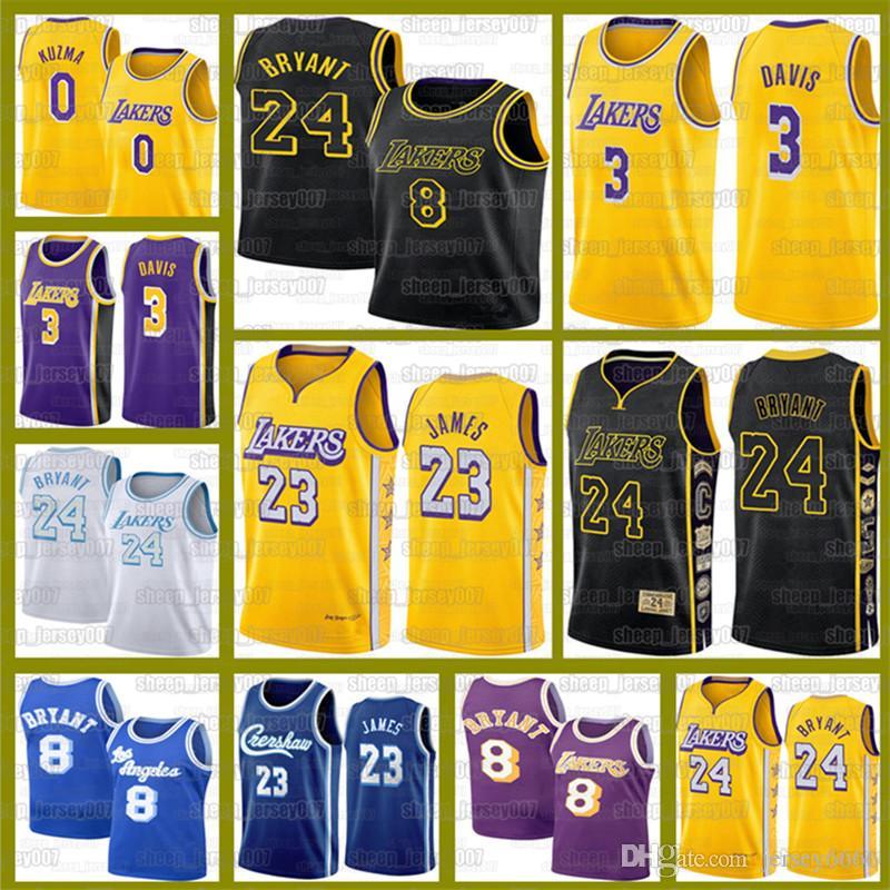 

NCAA LeBron 23 James 6 Kyle 0 Kuzma Anthony 3 Davis Shaquille 34 O'Neal Los Angeles Lakers jersey 24 Bryant 8 33 Basketball, Black;red