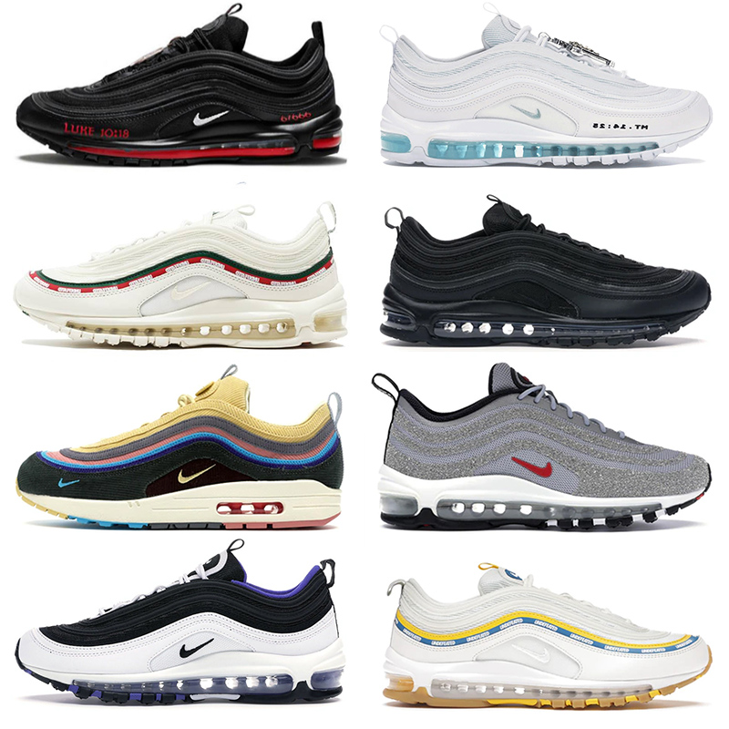 

Nike Air Max Airmax 97 mens womens running shoes Mschf Lil Nas x Satan Luke INRI Jesus 97s black bullet off white undefeated UNDFTD sean wotherspoon trainers sneakers, B16 laser fuchsia 36-45